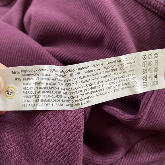 ZARA Square Neck Shirt Size S NWT - Picture 2 of 5